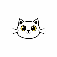 Fototapeta premium vector illustration of a adorable cat