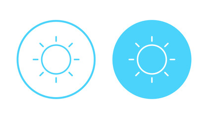 Sun icon vector. Brightness sign and symbol