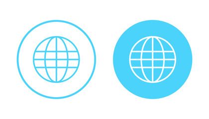 Web icon vector. go to web sign and symbol. web click icon. Global search icon