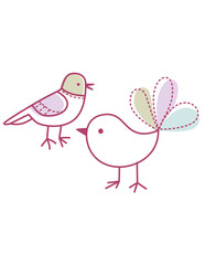 Cartoon hand painted forest animal element pattern