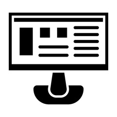 Interactive Prototype  Vector Glyph Icon Design