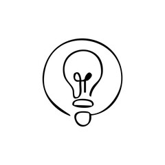 Hand Drawn Doodle Business Infographic Elements with Idea Theme Vector Illustration