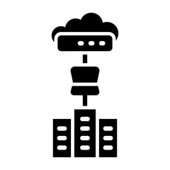 IaaS Vector Glyph Icon Design