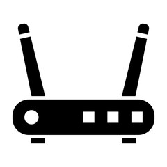 Router Vector Glyph Icon Design