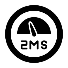Latency Vector Glyph Icon Design