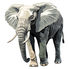 elephant, animal, vector, transparent background