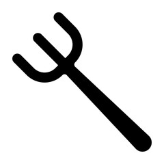 Pitchfork Vector Glyph Icon Design
