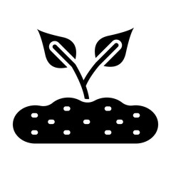 Soil Vector Glyph Icon Design