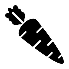 Carrot Vector Glyph Icon Design