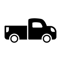 Fototapeta premium Pickup truck Vector Glyph Icon Design
