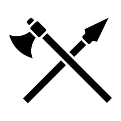Weapon Vector Glyph Icon Design