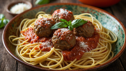 spaghetti with meatballs