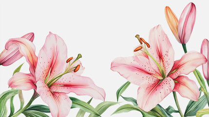 Elegant wedding invitation card background . Minimal hand painted watercolor botanical flowers texture template background. Design for wedding, vip cover, poster, rsvp moderncard.Valentine's Day