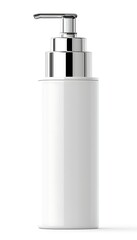 Obraz premium White Pump Bottle Mockup