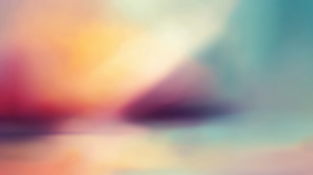 soft blurred abstract background with hints of color and light creates serene atmosphere