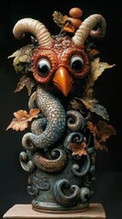 Obraz premium Mythical Owl Sculpture
