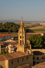 Obraz premium Stunning Aerial of San Esteban Protomártir Church in Villoslada de Cameros