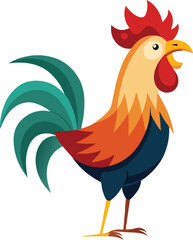Rooster crowing