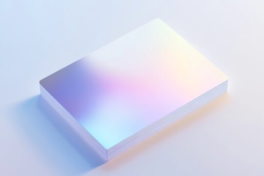 Pastel gradient card design for minimalist ui elements and modern graphic applications