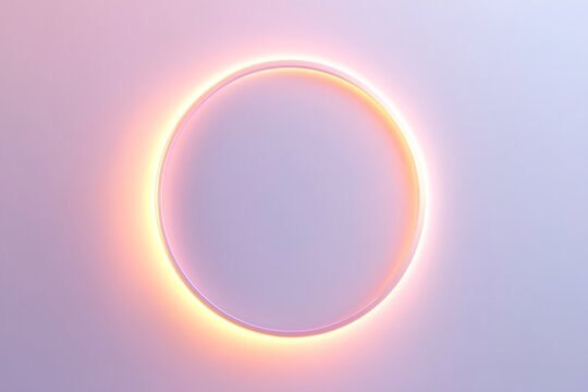 Futuristic loading spinner with glowing circular design for digital interfaces