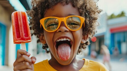 portrait of a man with ice cream