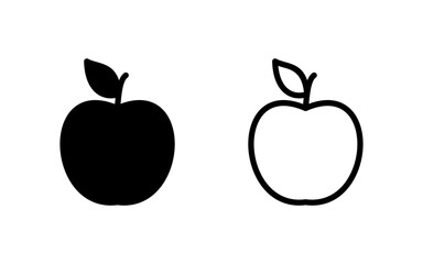 Apple icon vector illustration. Apple sign and symbols for web design.