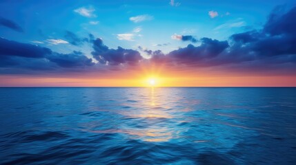 Obraz premium sky blue sunburst