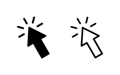 Click icon vector illustration. pointer arrow sign and symbol. cursor icon
