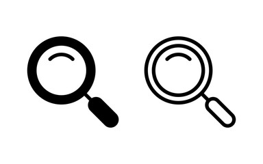 Search icon vector illustration. search magnifying glass sign and symbol