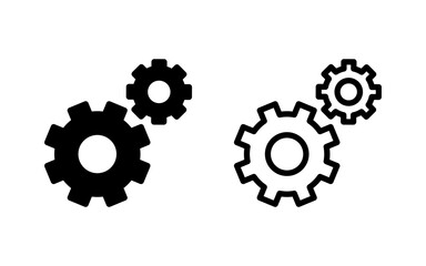 setting Icon vector illustration. Cog settings sign and symbol. Gear Sign