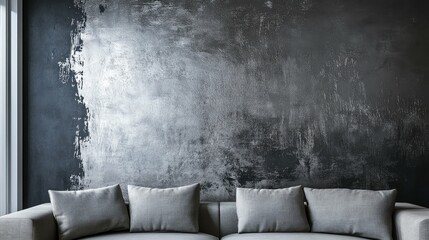 interior silver brush strokes