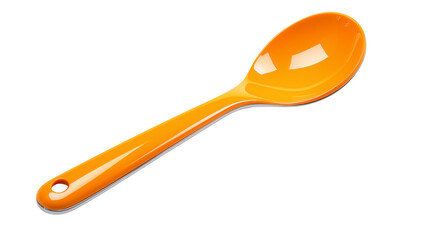Vibrant Orange Plastic Spoon Kitchen Utensil Cooking Tool Food Photography Prop Tableware