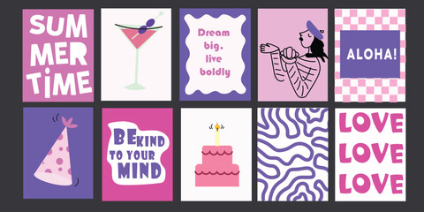 Abstract kitchen tools and ingredients in modern vector style. Great for culinary schools.

