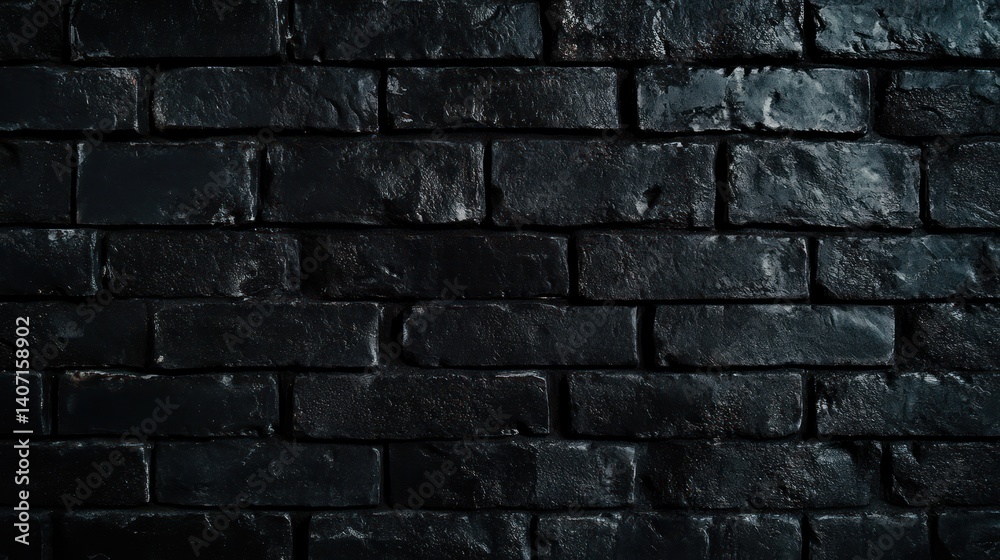 Poster textured obsidian brickwork background showcasing a rustic surface and architectural element for moo