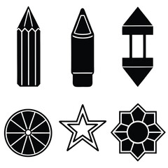 Colorful vector arrows set with icon design elements