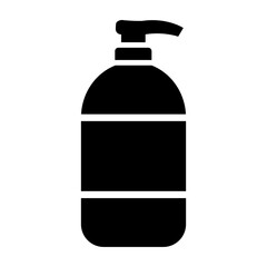 Shampoo Bottle Vector Glyph Icon Design