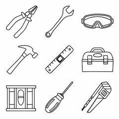 Different types of Tools vector