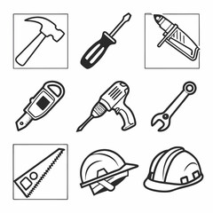 Different types of Tools vector