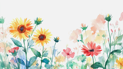 Elegant wedding invitation card background . Minimal hand painted watercolor botanical flowers texture template background. Design for wedding, vip cover, poster, rsvp moderncard.Valentine's Day