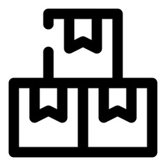 shipping and delivery dashed line icon