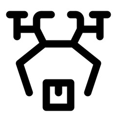 shipping and delivery dashed line icon