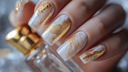 nail polish in the hand