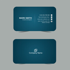 modern business card template. minimalist business card design template