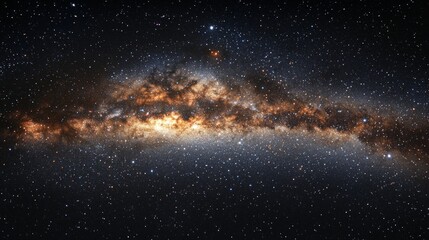 Obraz premium Stunning Astrophotography of Galaxy with Starry Night Sky