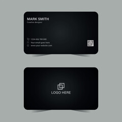 Obraz premium Luxury Minimalist Clean Simple Business card Design Template 
