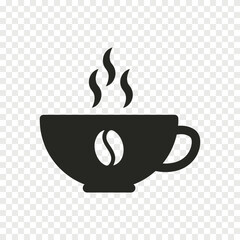 Coffee cup flat vector icon