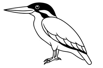 Fototapeta premium Minimalist Kingfisher