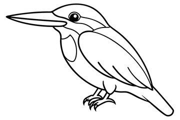 Obraz premium Minimalist Kingfisher