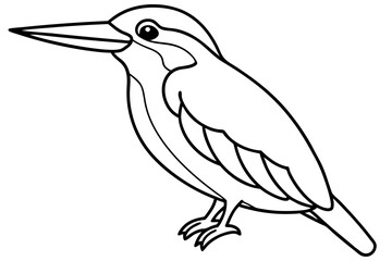 Obraz premium Minimalist Kingfisher