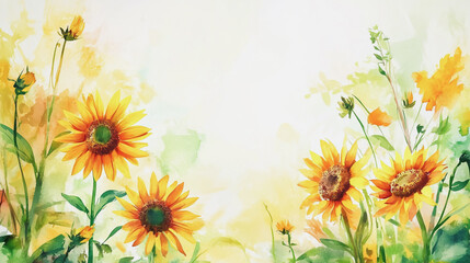 Fototapeta premium Elegant wedding invitation card background . Minimal hand painted watercolor botanical flowers texture template background. Design for wedding, vip cover, poster, rsvp moderncard.Valentine's Day